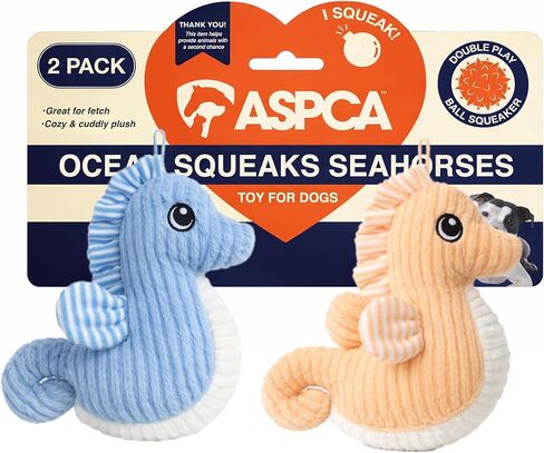 ASPCA 2-حزمة من ألعاب الأخطبوط الفخمة للكلاب مع مصدر صرير - ألعاب تفاعلية تصدر صريرًا وشدًا مع أرجل بنجي، قطيفة ناعمة محبوبة للجلب والسحب ووقت اللعب in Kuwait