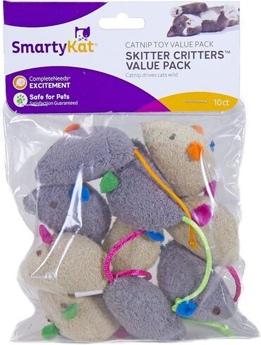 Catnip Cat Toys (Skitter Critters Value Pack 10 Count Catnip Cat Toys) in Kuwait