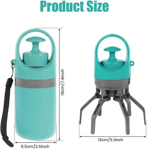 Portable Poop Scooper With Bags Attachment Quick Pet Poop Claw Grabber in Kuwait