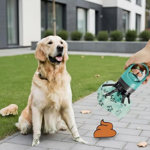 Portable Poop Scooper With Bags Attachment Quick Pet Poop Claw Grabber in Kuwait