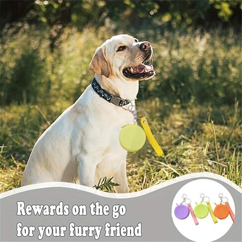 Reusable Silicone Dog Treat Pouch, 3-Pack Leakproof Training Bag with Zipper & Clip for Leash,Moisture-Proof,Easy to Clean, Portable Snack Pouches for Dogs and Cats, BPA-Free in Kuwait