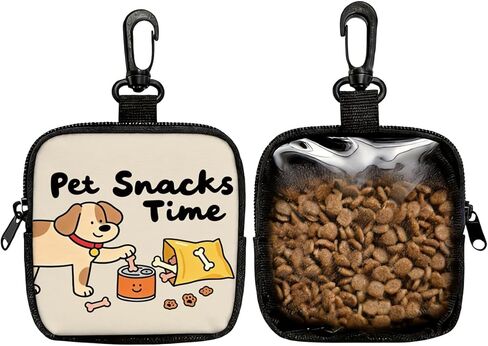 Cartoon Dachshund Treat Pouch, Multifunctional Pouch for Outdoor Activities and Pet Walks, Multi-Functional Puppy Snack Storage Bag, Travel Pet Treat Container for Dog Owners and Trainers in Kuwait