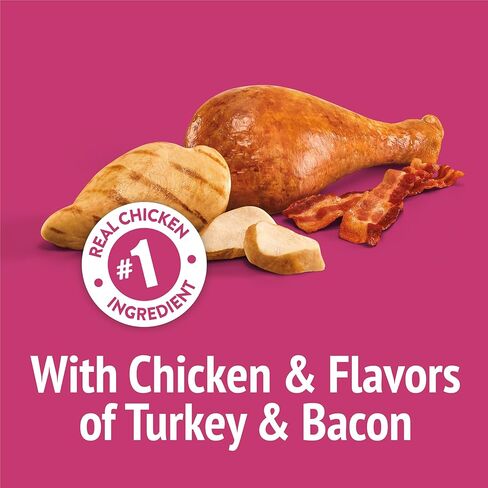 Purina Friskies Party Mix California Crunch with Chicken and Flavors of Turkey and Bacon Cat Treats - 20 oz Canister in Kuwait