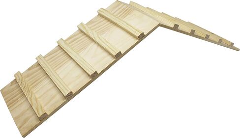 Wood Bridge for Small Animal Cage or Habitat - Guinea Pigs, Ferrets, Chinchillas, Hedgehog, Dwarf Rabbits and Other Small Animals in Kuwait