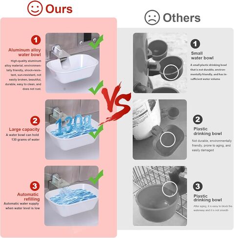 Xinyi Stainless Steel Dog Feeder and Waterer 2-in-1, Gravity Dog Feeder, Aluminum Alloy Water Cup, Automatic Feeder Waterpoof and Sturdy, Transparent Acrylic Observation Window, 7.4 Gallon in Kuwait
