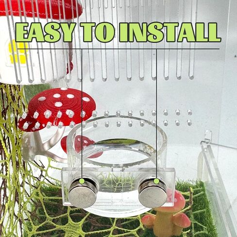 2 Pcs Jumping Spider Feeding Dish, Magnetic Water Bowl, Jumping Spider Enclosure Accessories in Kuwait