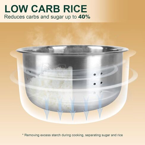 جهاز طهي أرز صغير من Audecook، جهاز طهي أرز صغير سعة 1.2 لتر غير لاصق، كوبين غير مطبوخ مع جهاز بخار من الفولاذ المقاوم للصدأ، جهاز طبخ متعدد السفر مع وظيفة منخفضة الكربوهيدرات، تأخير 24 مؤقت والحفاظ على الدفء التلقائي (أخضر) in Kuwait
