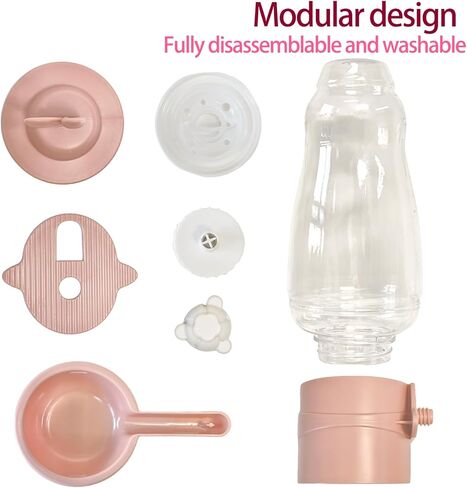 21oz Rabbit Water Bottle, Hanging Automatic Guinea Pig Water Dispenser Rabbit Water Bottle No Drip Bunny Cage Accessories for Bunny Hamster Ferret Cat Chinchilla in Kuwait