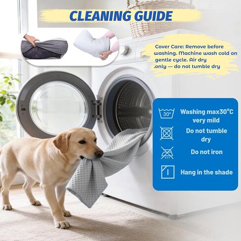 سرير تبريد للكلاب من WATANIYA PET، بساط تبريد قابل للغسل للكلاب الكبيرة مع غطاء قابل للإزالة، غطاء أريكة تبريد ذاتي للكلاب، سرير أريكة للكلاب غير قابل للانزلاق، مقاس 41 × 37 بوصة، رمادي in Kuwait