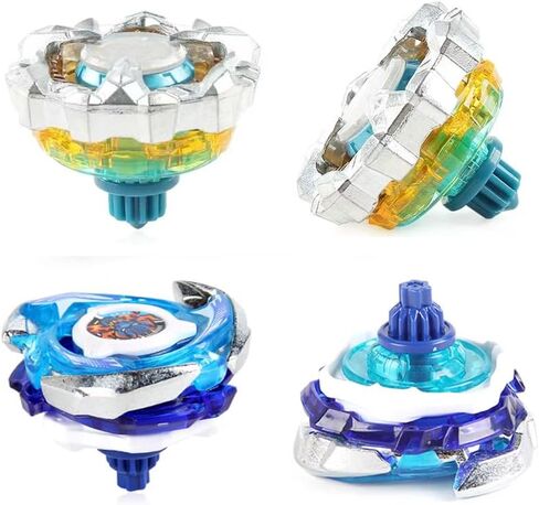 مجموعة ألعاب ASVEXKW Battling Tops Burst Toy هدية عيد ميلاد رائعة للأطفال والأولاد من عمر 6 8 10 12+ مجموعة Battle Gyro Battling Tops 4 قمصان دوارة و2 قاذفات in Saudi Arabia