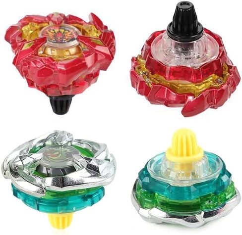 مجموعة ألعاب ASVEXKW Battling Tops Burst Toy هدية عيد ميلاد رائعة للأطفال والأولاد من عمر 6 8 10 12+ مجموعة Battle Gyro Battling Tops 4 قمصان دوارة و2 قاذفات in Saudi Arabia