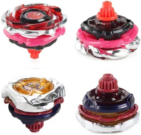 مجموعة ألعاب ASVEXKW Battling Tops Burst Toy هدية عيد ميلاد رائعة للأطفال والأولاد من عمر 6 8 10 12+ مجموعة Battle Gyro Battling Tops 4 قمصان دوارة و2 قاذفات in Saudi Arabia