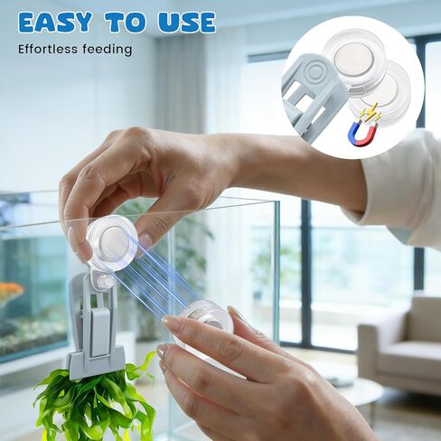 Magnetic Seaweed Feeder Clip, Automatic Fish Feeder with Algae Magnet Clip, Fish Tank Accessories for Fish and Aquatic Pets, Automatic Fish Feeder. in Kuwait