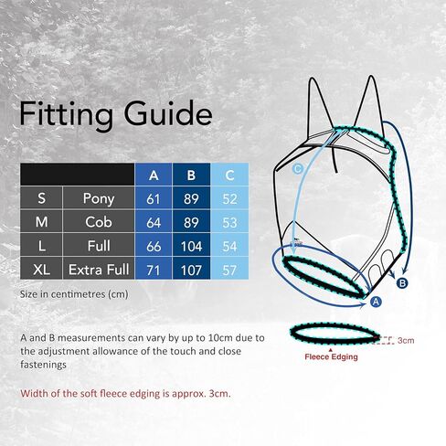 Harrison Howard CareMaster Horse Fly Mask UV Protective Fine Mesh with Extra Wool Soft Touch on Skin Light Pink XL in Kuwait