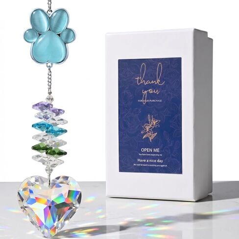 الحيوانات الأليفة التذكارية Suncatcher، هدية تذكارية للكلاب والقطط، هدية التعاطف مع فقدان الحيوانات الأليفة والفجيعة، تذكار مدروس لمحبي الحيوانات الأليفة الحزينة (الطاووس الأزرق) in Kuwait