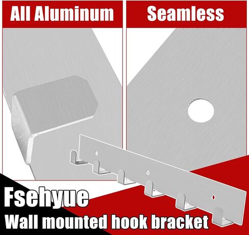 2Pcs Hanger Aluminum Storage Rack Organizer with 6 Hooks Suitable for Clothes Western Horse Tack Bridle Halter Strap Goods Accessories Hanger Silver in Kuwait