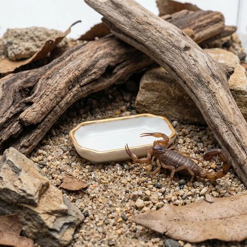 6 Pcs Ant Mini Feeding Dish Cricket Plastic Eating Basin for Ant Scorpion Cricket Snail Crab Manti Millipede Small Insects in Kuwait