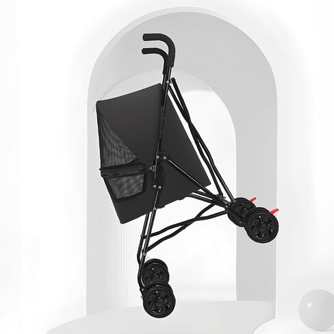 Pet Stroller for Small Dogs Cats, Lightweight Foldable Dog Stroller with Mesh Ventilation, Cat Stroller for 1-2 Cats, Small Dog Stroller for Travel, Cup Holder in Kuwait