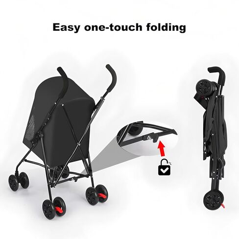 Pet Stroller for Small Dogs Cats, Lightweight Foldable Dog Stroller with Mesh Ventilation, Cat Stroller for 1-2 Cats, Small Dog Stroller for Travel, Cup Holder in Kuwait