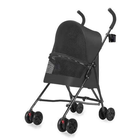 Pet Stroller for Small Dogs Cats, Lightweight Foldable Dog Stroller with Mesh Ventilation, Cat Stroller for 1-2 Cats, Small Dog Stroller for Travel, Cup Holder in Kuwait
