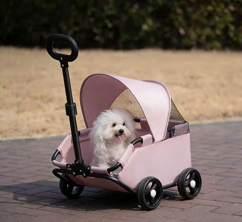 Small pet pushcart - Dog and cat Handcart for Outdoor use. Compact and Lightweight, Foldable for Outdoor use. in Kuwait