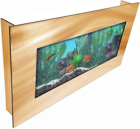 Aussie Aquariums AA-Skyline-BGOLD 2.0 حوض سمك مثبت على الحائط باللون الذهبي المصقول in Kuwait