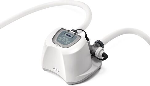 INTEX 26689EG QS1600 Plus Krystal Clear Saltwater System with WiFi, Keeps Water Clear, Reduces Chemical Use, Sleek Control Panel with Buttons, Up to 18000 Gallon Pools in Kuwait