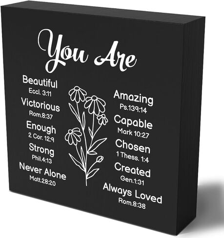 Inspirational Wooden Box Sign Plaque You Never Know How Strong You are Until Being Strong Wood Box Sign Rustic Art Home Shelf Desk Decor 5 x 5 x 1 Inches in Kuwait