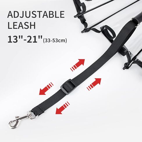 NAMSAN Dog Umbrella for Small Dogs, Clear Dog Umbrella with Adjustable Leash for Small Dogs Rainy Snowy Day Walking, Outdoor Puppy Body Protective, Self-Assembly in Kuwait
