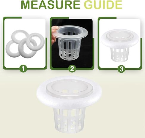 4 PCS Floating Aquarium Plant Holder, Plastic Fish Tank Basket with Foam Rings, Aquatic Pot for Fish Tank Aquaponic Plant Cultivation and Aquascape Decorations in Kuwait