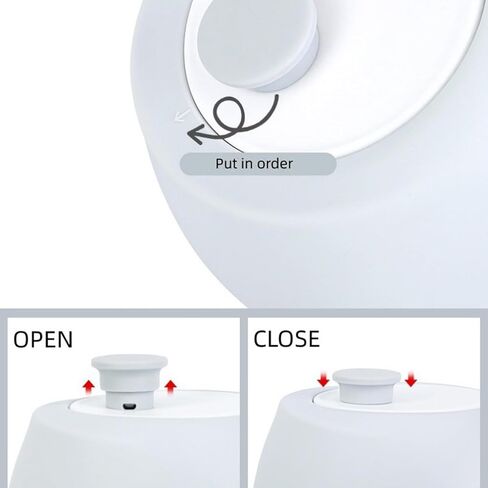 18.6 oz Pet Cat Dog Water Bottle Portable Soft Silicone Leak Proof Foldable, Easy to Clean Dog Drinking Dispenser,Grey in Kuwait