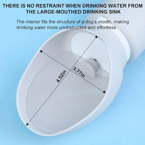 18.6 oz Pet Cat Dog Water Bottle Portable Soft Silicone Leak Proof Foldable, Easy to Clean Dog Drinking Dispenser,Grey in Kuwait