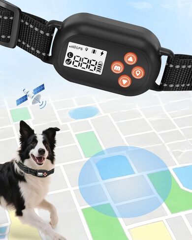 سياج الكلب اللاسلكي GPS بدون اشتراك، حدود قابلة للتعديل 25-999 ياردة، مقاومة للماء IPX7، تصحيح صدمات اهتزاز الصفير، الاستخدام في الهواء الطلق، للكلاب التي يزيد وزنها عن 18 رطلاً in Kuwait