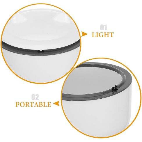 Luxshiny Cat Litter Storage Container with Sealed Lid, One-Button Trash Can for Small Spaces, Includes 90 Disposable Garbage Bags, Gray Pet Waste Bucket for Bathroom and Home Random Color in Kuwait