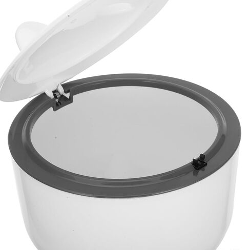 Luxshiny Cat Litter Storage Container with Sealed Lid, One-Button Trash Can for Small Spaces, Includes 90 Disposable Garbage Bags, Gray Pet Waste Bucket for Bathroom and Home Random Color in Kuwait