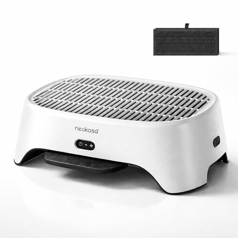 Neakasa PooGuard Litter Disposal Bin and Airstep, 2-in-1 Litter Box Air Purifier & Cat Step, 3-Mode Odor in Kuwait