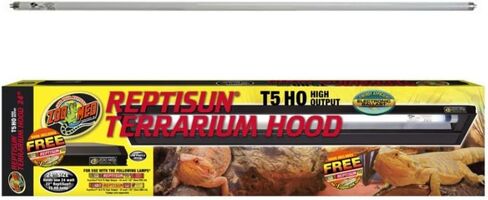 DBDPet 's Bundle with Zoomed Reptisun T5 Hood with 5.0 UV-B Bulb 24" - includes Pro-Tip Guide in Kuwait