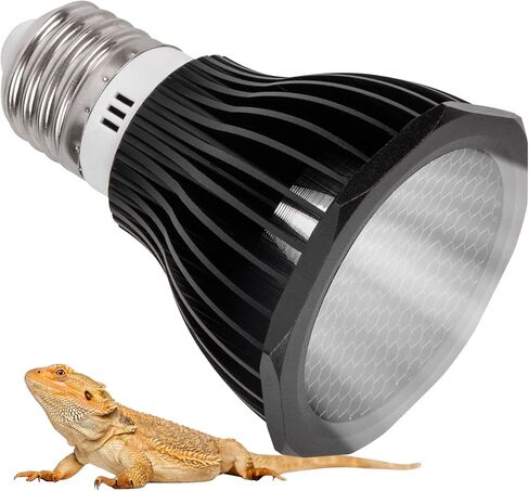 لمبة ضوء الزواحف UVB 10.0، 5 وات LED عالية الكثافة للأشعة فوق البنفسجية بديلة لمبات المصابيح للزواحف الصحراوية والتنين الملتحي والسحلية والسلحفاة والحرباء والأفعى - عبوة واحدة in Kuwait