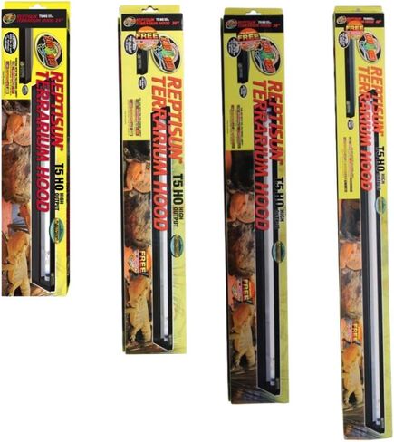 DBDPet 's Bundle with Zoomed Reptisun T5 Hood with 5.0 UV-B Bulb 24" - includes Pro-Tip Guide in Kuwait
