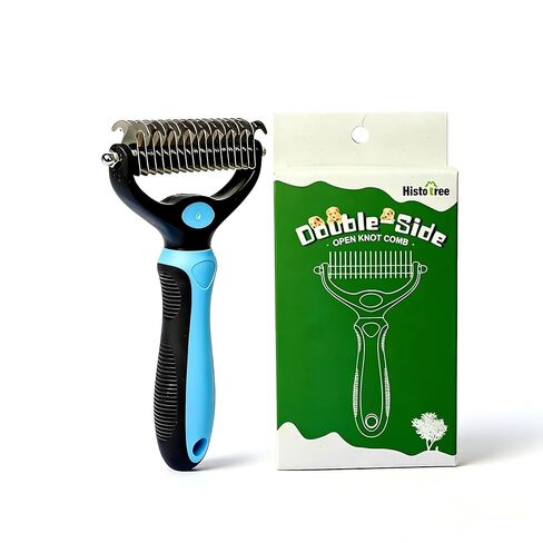 Self-Cleaning Slicker Brush for Dogs & Cats | Gently Removes Loose Undercoat, Mats & Tangles | Effective Pet Grooming Tool for Long & Short Haired Breeds in Kuwait