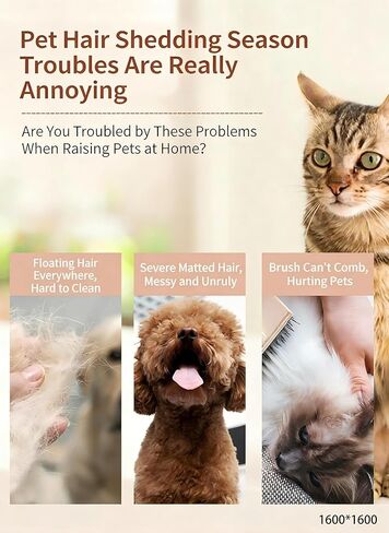 Self-Cleaning Slicker Brush for Dogs & Cats | Gently Removes Loose Undercoat, Mats & Tangles | Effective Pet Grooming Tool for Long & Short Haired Breeds in Kuwait