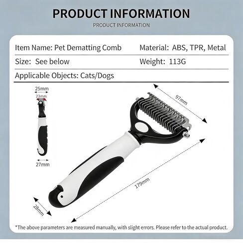 Self-Cleaning Slicker Brush for Dogs & Cats | Gently Removes Loose Undercoat, Mats & Tangles | Effective Pet Grooming Tool for Long & Short Haired Breeds in Kuwait