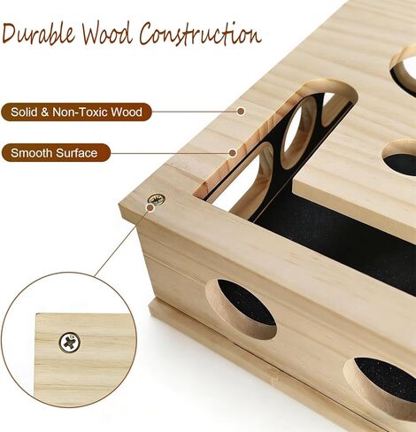 2026 New Cat Scratch Puzzle Enrichment Box, Cats Nail File Enrichment Box with Sandpaper Inside, Stress-Free Alternative to Trimming Nails, Cat Toys Interactive for Indoor Cats Nail Scratcher in Saudi Arabia