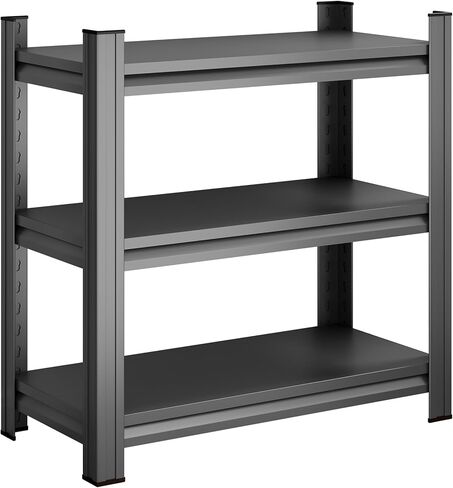 3 Tier Metal Storage Rack Adjustable Shelving Unit 450LBS Capacity for 5-10 Gallon Fish Tank Stand Small Reptile Cage Rack Home Office Boltless Organizer Black in Kuwait