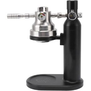 Coffee Maker Portable Camping Coffee Maker Stainless Steel Mini Manual Pneumatic Coffee Maker Connect CO2 Cylinders Air Pumps for Outdoor Black in Kuwait
