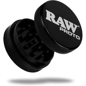 RAW Proto Herb & Spice Grinder – 2.5 Inch Kitchen Mill with Razor Sharp Teeth, Textured Grip Lid, Durable Aluminum Crusher in Kuwait