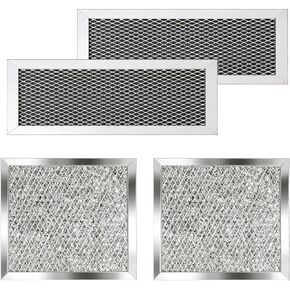 4Pcs Microwave Charcoal Filter and Grease Filter Kit Compatible with Samsung ME19R7041FS ME19R7041FS/AA ME19R7041FT ME19R7041FT/AA ME19R7041FB ME19R7041FB/AA in Kuwait