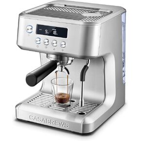 CASABREWS Ultra Pro Espresso Machine with Fast Heating, 20 Bar Espresso Maker with 3 holes steam wand, Customizable Brewing Temperature, Stainless Steel Cappuccino & Latte Coffee Machine for Home in Saudi Arabia