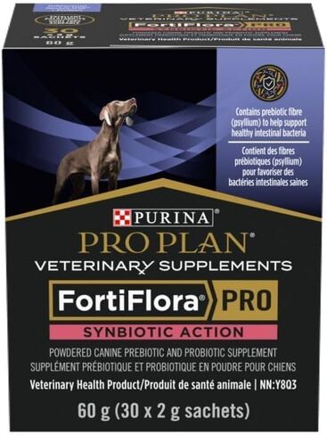 Purina Pro Plan Fortiflora PRO Synbiotic Action مكملات بيطرية للكلاب، 30 كيسًا in Kuwait