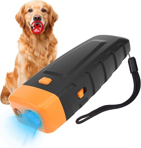 Bark Deterrent Training Device, Rechargeable Ultrasonic Anti Barking Device for Dogs, Dog Bark Control Devices Safe for Dogs & Human Portable Indoor Outdoor, Dog Training & Behavior Aids in Kuwait